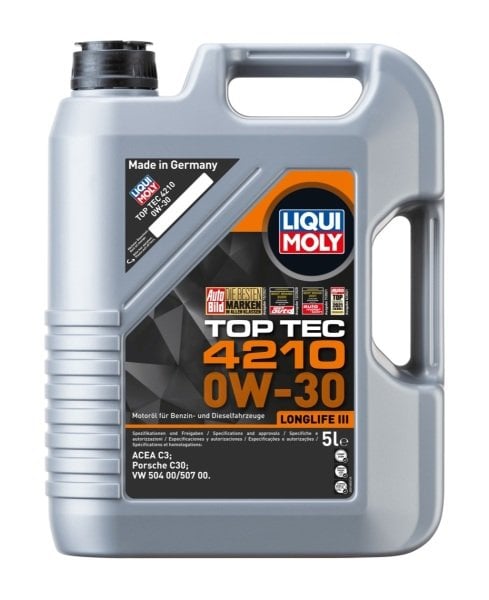 LIQUI MOLY 0W-30 VW Motor Yağı Tam Sentetik TOP TEC 4210 5 Litre (21605)