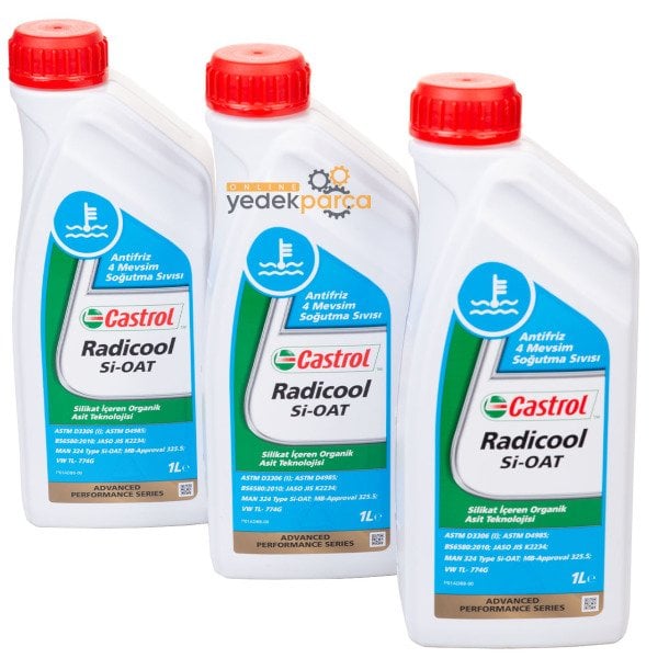 Castrol Radicool SIOAT - 3 Litre Organik Eflatun Antifriz (Volkswagen G13 Onaylı)