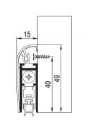 KAPI ALTI GİYOTİNİ YÜZEYDEN MONTAJLI 53 cm