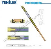 CANEX 50 cm FRENLİ TELESKOPİK BİLYALI RAY