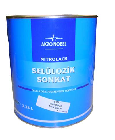 2,25lt SELÜLOZİK MAT SİYAH BOYA AKZONOBEL