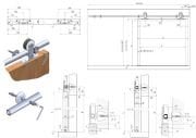 MEPA VENUS 01 SÜRME KAPI SİSTEMİ 40 kg. 1,67 mt RAYLI