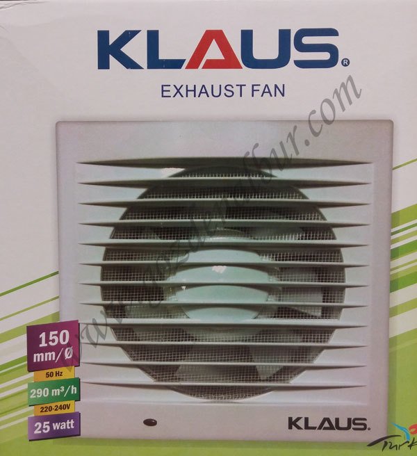 KLAUS 15 cm ÇIKIŞLI PLASTİK DUVAR VE TAVAN FANI