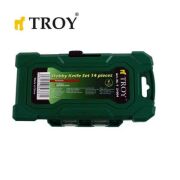 Troy 21604 Hobi maket Bıçağı Seti 14 parça