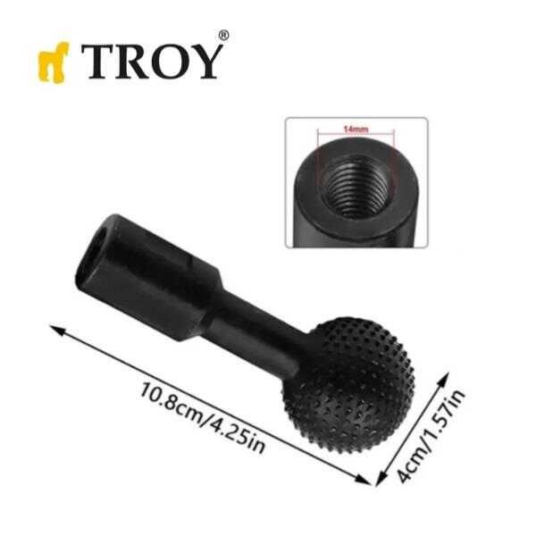 Troy 25082  Avuç Taşlama İçin Küresel Ahşap Törpüleme Ucu  40mm