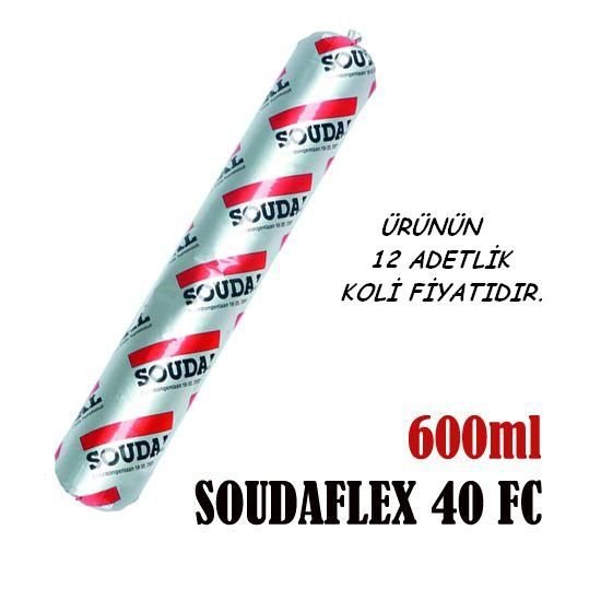 SOUDAL SİYAH SOUDAFLEX 40FC SOSİS 600ml.(12 adet)