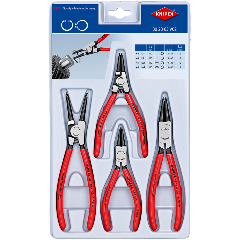 Knipex 002003 V02  Segman Pense Seti 170mm (4 parça)