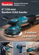 Makita BO6050J  Eksantrik  Titreşim  Zımpara 150 mm