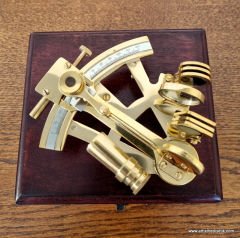 Ahşap Kutulu Sextant