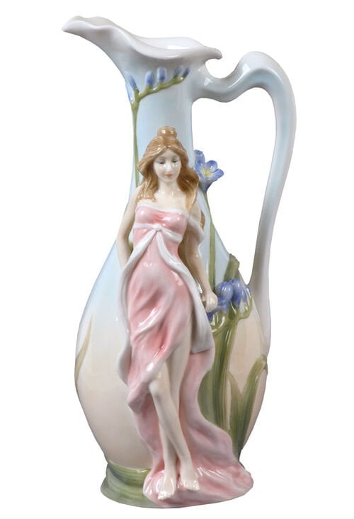 Porselen Kadınlı Vazo