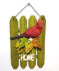 Kuşlu Home Yazılı Kapı Süsü