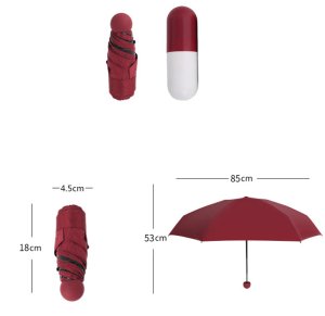Nilegant Kadın Şemsiye Kapsül Bordo