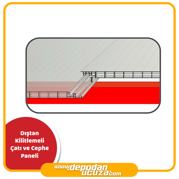 Dıştan Kilitlemeli Çatı ve Cephe Paneli