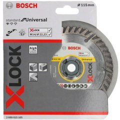 Bosch - X-LOCK - Standard Seri Genel Yapı Malzemeleri İçin Elmas Kesme Diski 115 mm