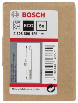 Bosch Sivri Keski SDS-Max 600 mm 5'li