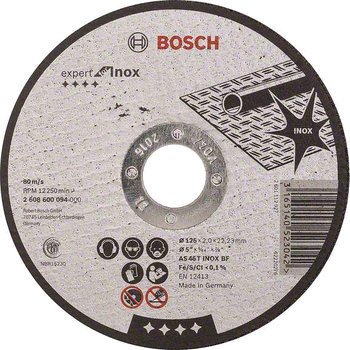 Bosch Kesme Diski Inox 125x1.6mm Metal