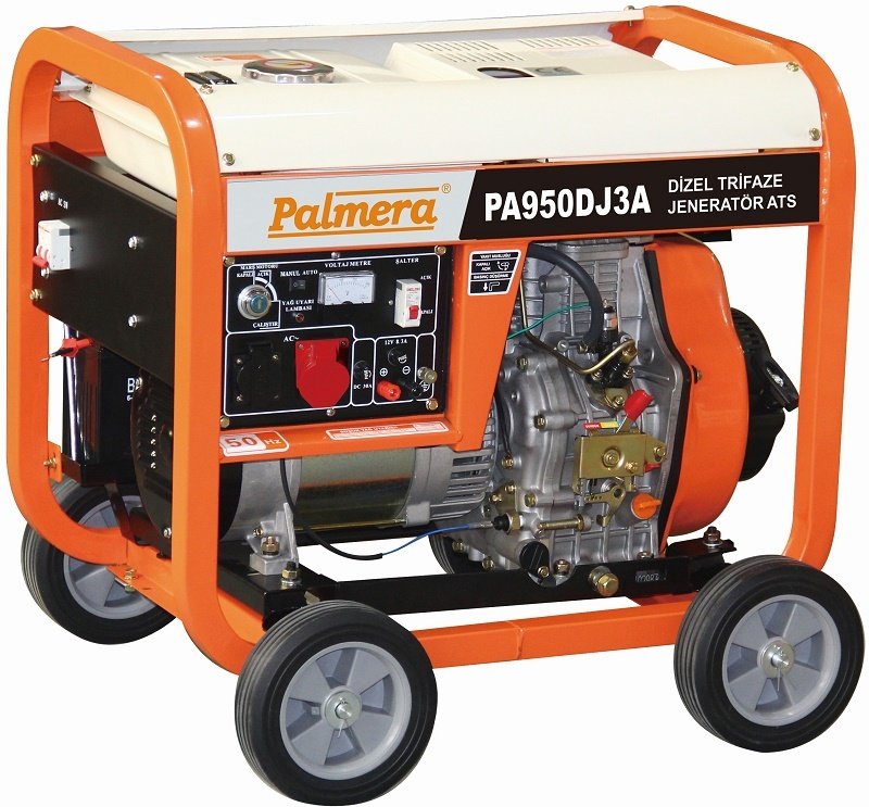 Palmera PA950DJ3A Jeneratör Dizel Otomatik 12Hp 8kW Trifaze