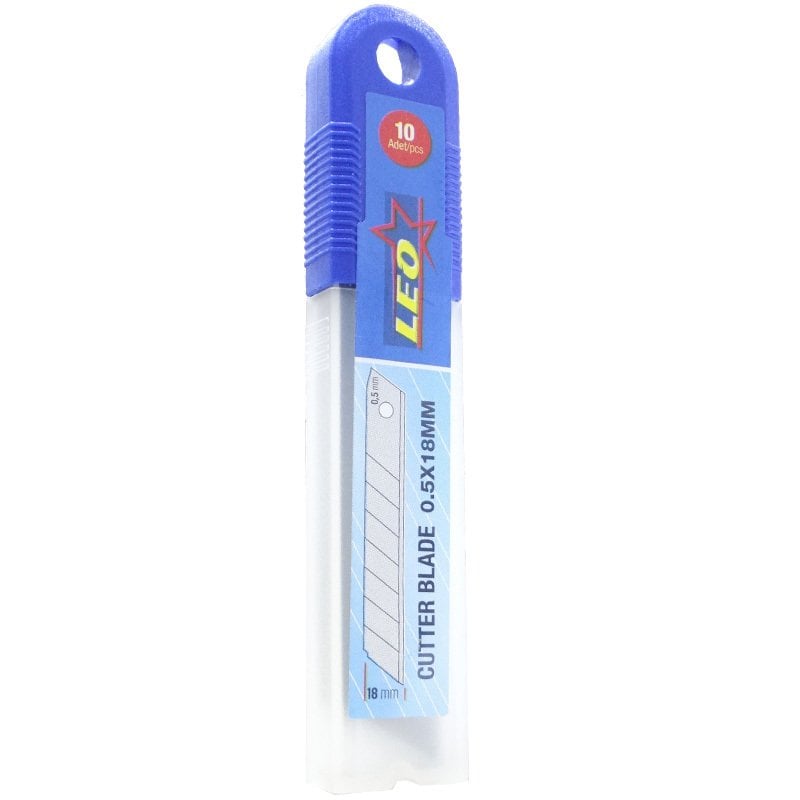 Leo Maket Bıçağı Yedek Ağız 18mm 10'lu Paket