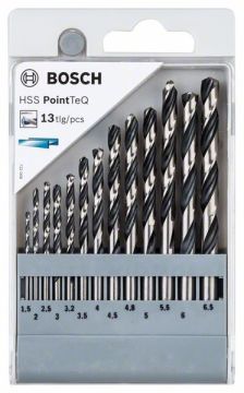 Bosch HSS PointTeQ Delme Uç 13 Parça Metal