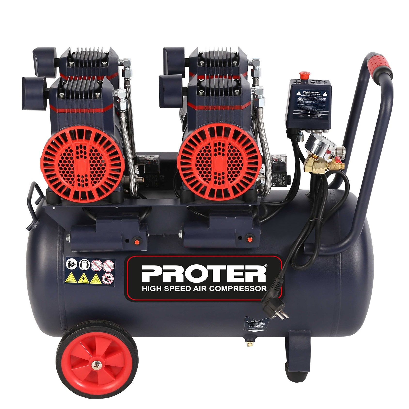 Proter P1KO457 Yüksek Hızlı Kompresör Sessiz 50 Litre 4 Hp