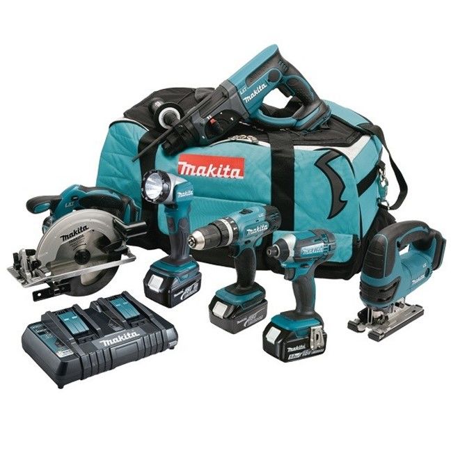 Makita DLX6068PT Vidalama Kırıcı ve Kesme Seti 6 Parça 18V 5.0Ah