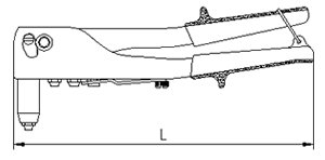 İzeltaş 6195 Perçin Tabancası 260mm