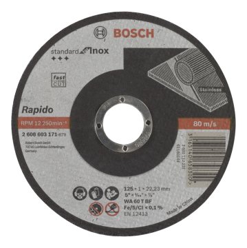 Bosch 125*1,0 mm Standard for Inox Rapido