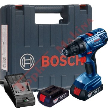 Bosch Professional GSR 180-LI 18 Volt 2.0 Ah Çift Akülü Delme/Vidalama - Çantalı