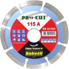 Pro-Cut PR51101 115A Daire Testere 115mm - Beton, Tuğla, Seramik