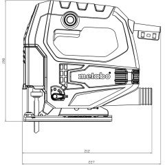 Metabo STEB 65 Quick Dekupaj Testere 450W