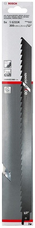 Bosch S1211K Et Kemik Testere Bıçağı Paslanmaz 300mm 12''