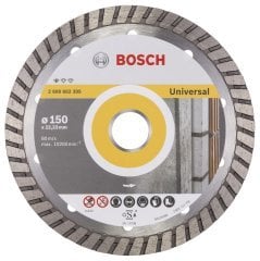 Bosch - Standard Seri Genel Yapı Malzemeleri İçin Turbo Segmanlı Elmas Kesme Diski 150 mm