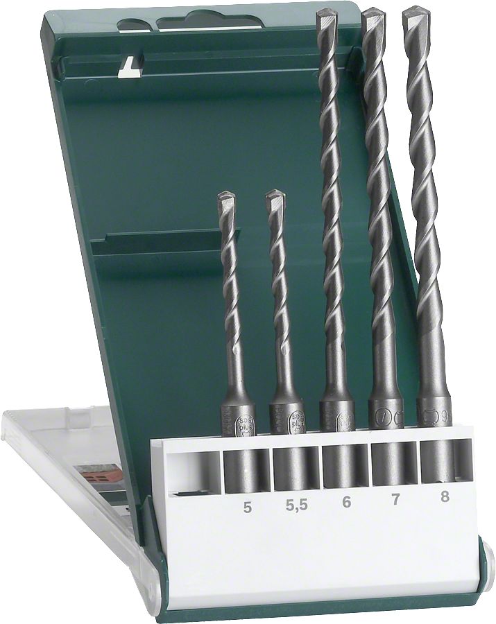 Bosch - SDS Plus Kırıcı Delici Matkap Ucu Seti 5 Parça (5,5,5 x 110, 6,7,8 x 160 mm)