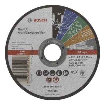 Bosch 125*1,0 mm Rapido MultiConstruction