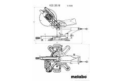Metabo KGS 305 M Radyal Profil Kesme 2000W 305mm