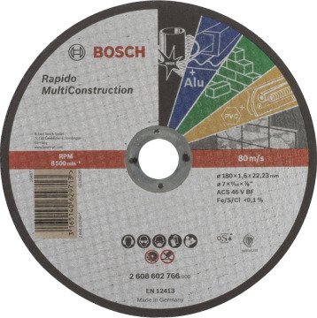 Bosch Kesme Diski MultiConstruction 180x1.6mm Tüm Malzemeler