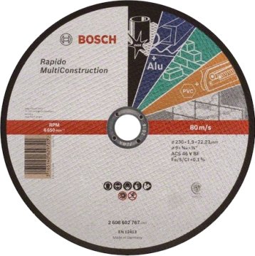 Bosch Kesme Diski MultiConstruction 230x1.9mm Tüm Malzemeler