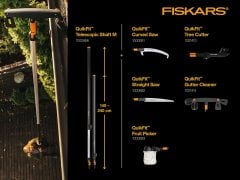 Fiskars 136527 QuickFit Kavisli Testere 55cm - Sapsız