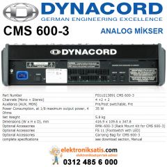 Dynacord CMS 600-3 Analog Mikser