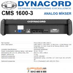 Dynacord CMS 1600-3 Analog Mikser