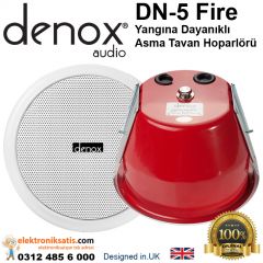 Denox DN-5 Fire Yangına Dayanıklı Asma Tavan Hoparlörü