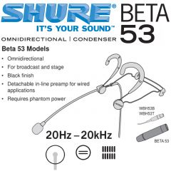 Shure BETA53 Kafa Mikrofonu