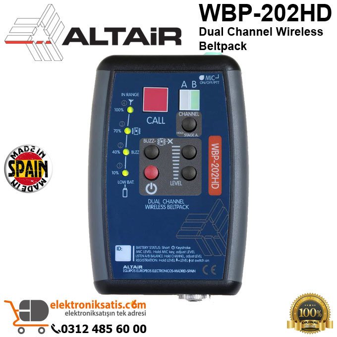 Altair WBP-202HD Dual Channel Wireless Beltpack