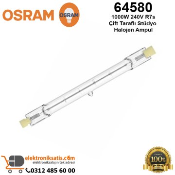 Osram 64580 1000 Watt 240 Volt R7s Çift Taraflı Stüdyo Halojen Ampul