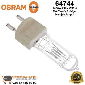 Osram 64744 1000 Watt 240 Volt GX9.5 Tek Taraflı Stüdyo Halojen Ampul