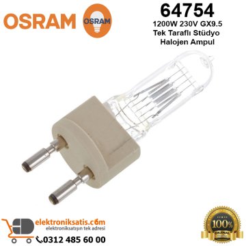 Osram 64754 1200 Watt 230 Volt GX9.5 Tek Taraflı Stüdyo Halojen Ampul