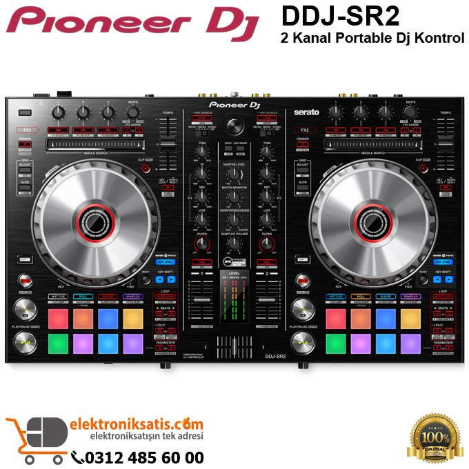 Pioneer Dj DDJ-SR2 2 Kanal Portable Dj Kontrol