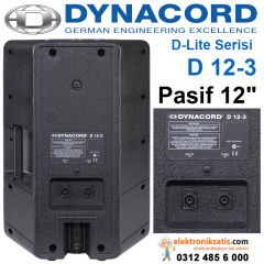 Dynacord D-Lite D 12-3 12'' 3-Way Fullrange Pasif Hoparlör