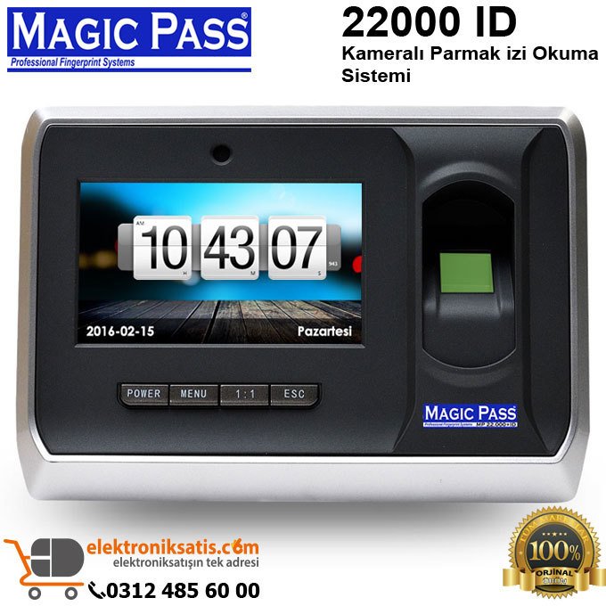 Magic Pass 22000 ID Kameralı Parmak izi Okuma Sistemi