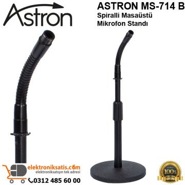 Astron MS-714 B Spiralli Masaüstü Mikrofon Standı